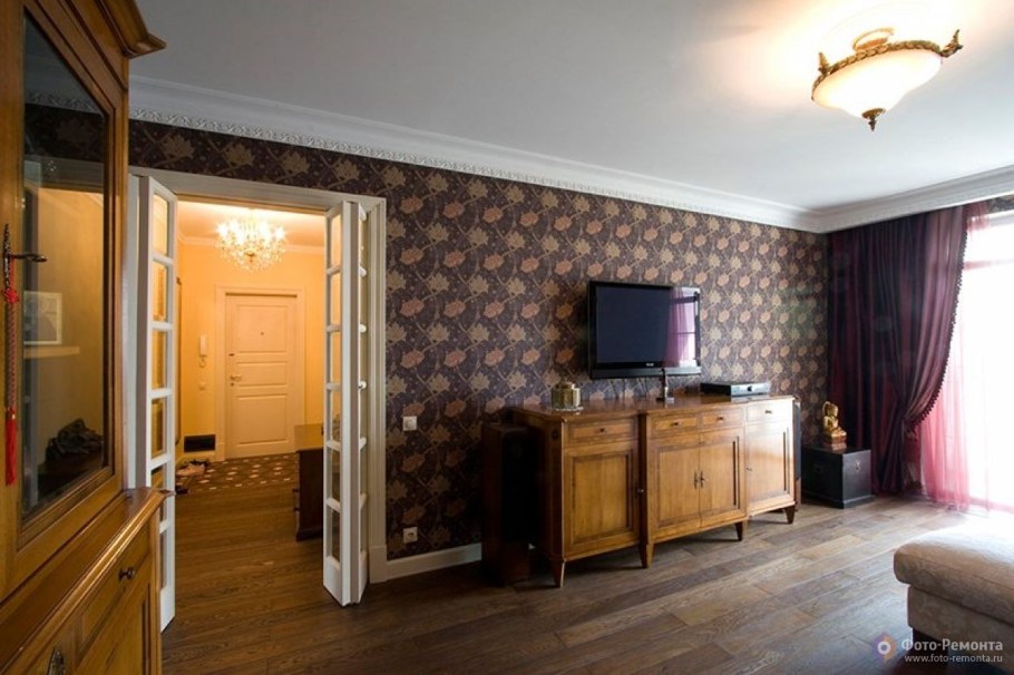 Однокомнатная квартира в ретро стиле