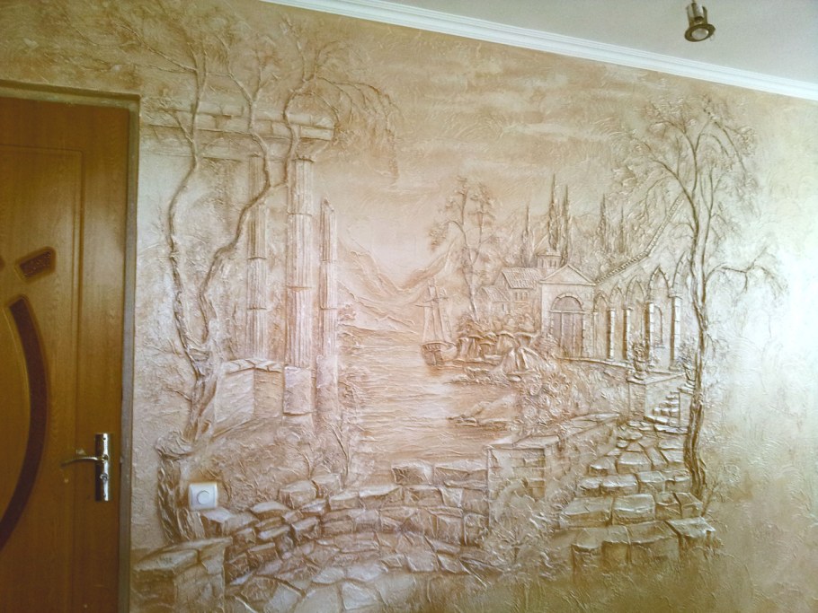 Декоративная штукатурка для стен в квартире