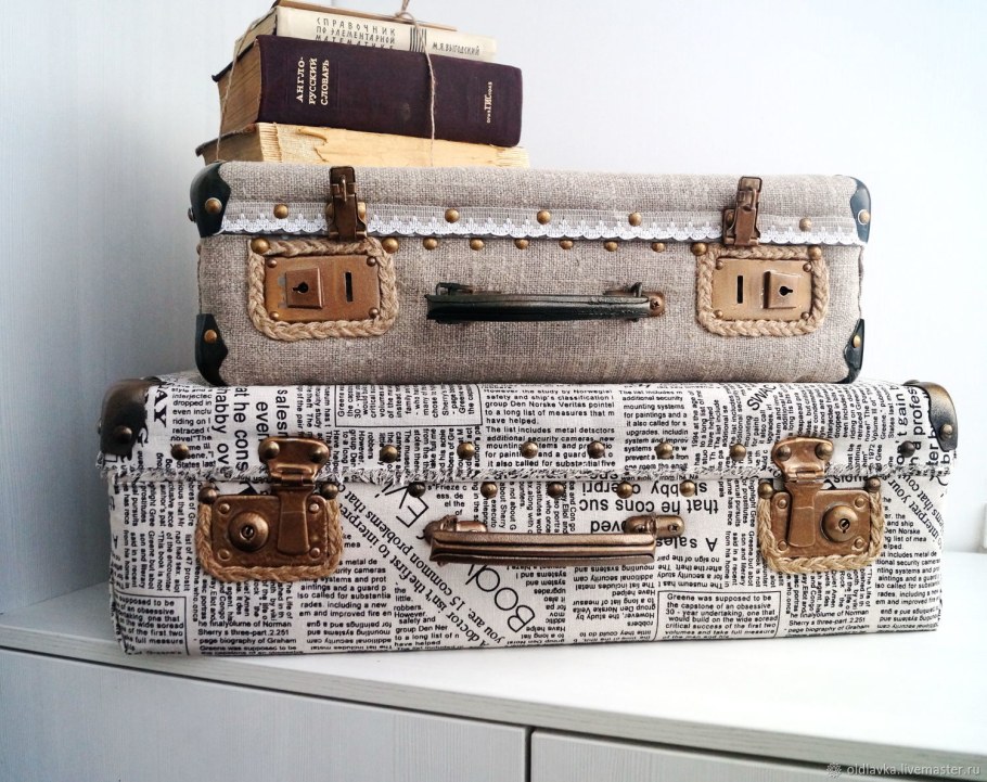 Декор из чемоданов