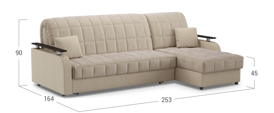 Диван угловой аккордеон Даллас 018