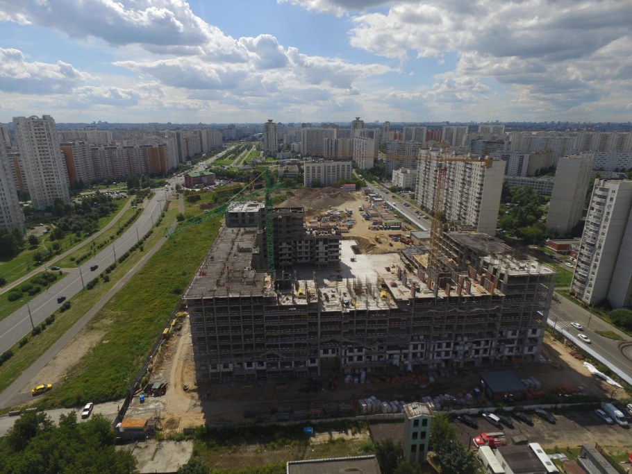 Ход строительства ЖК «Аннино парк» в январе 2017 г.