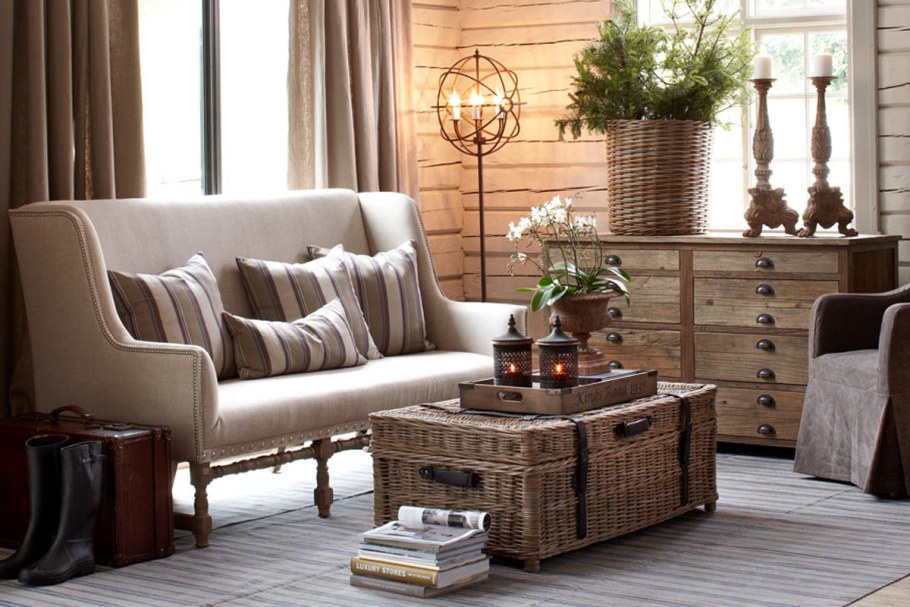 Плетеные предметы интерьера