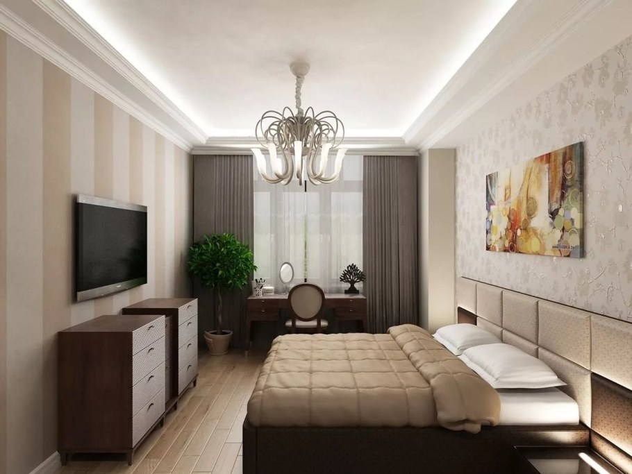 Расстановка мебели в спальной комнате