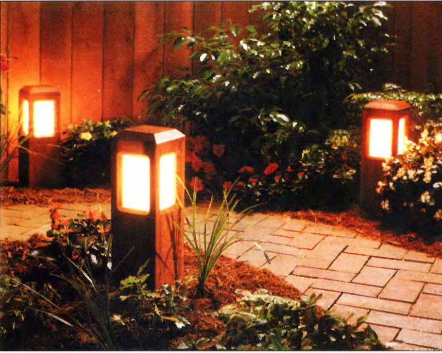Самодельные садовые светильники