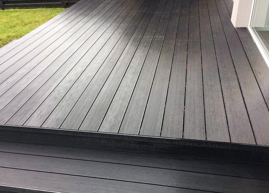 Доска террасная вельвет браширование 24х140 ДПК