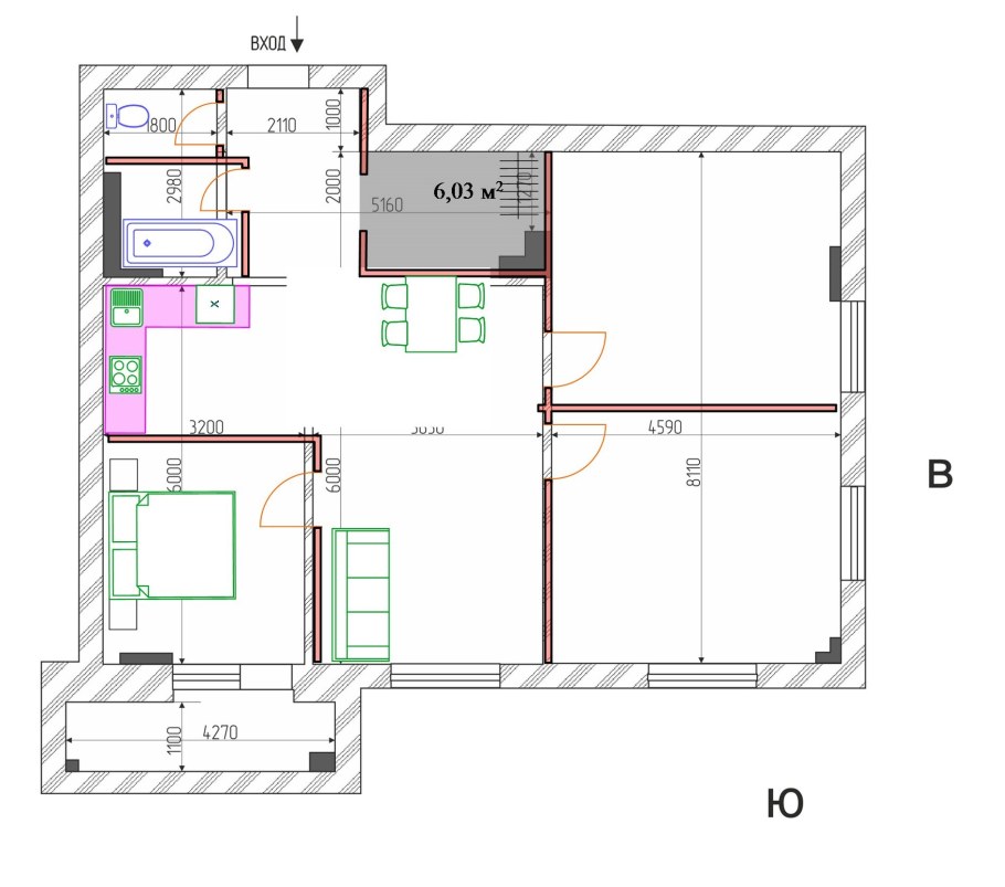 П44 двушка линейка планировка