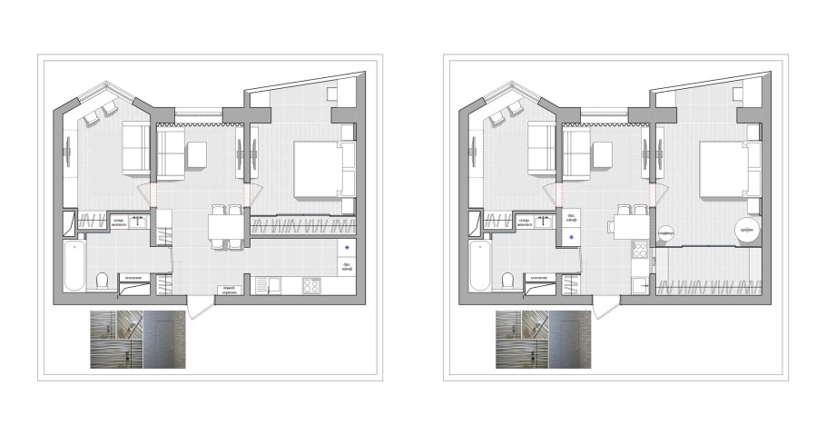 Планировка пик-1 двухкомнатная