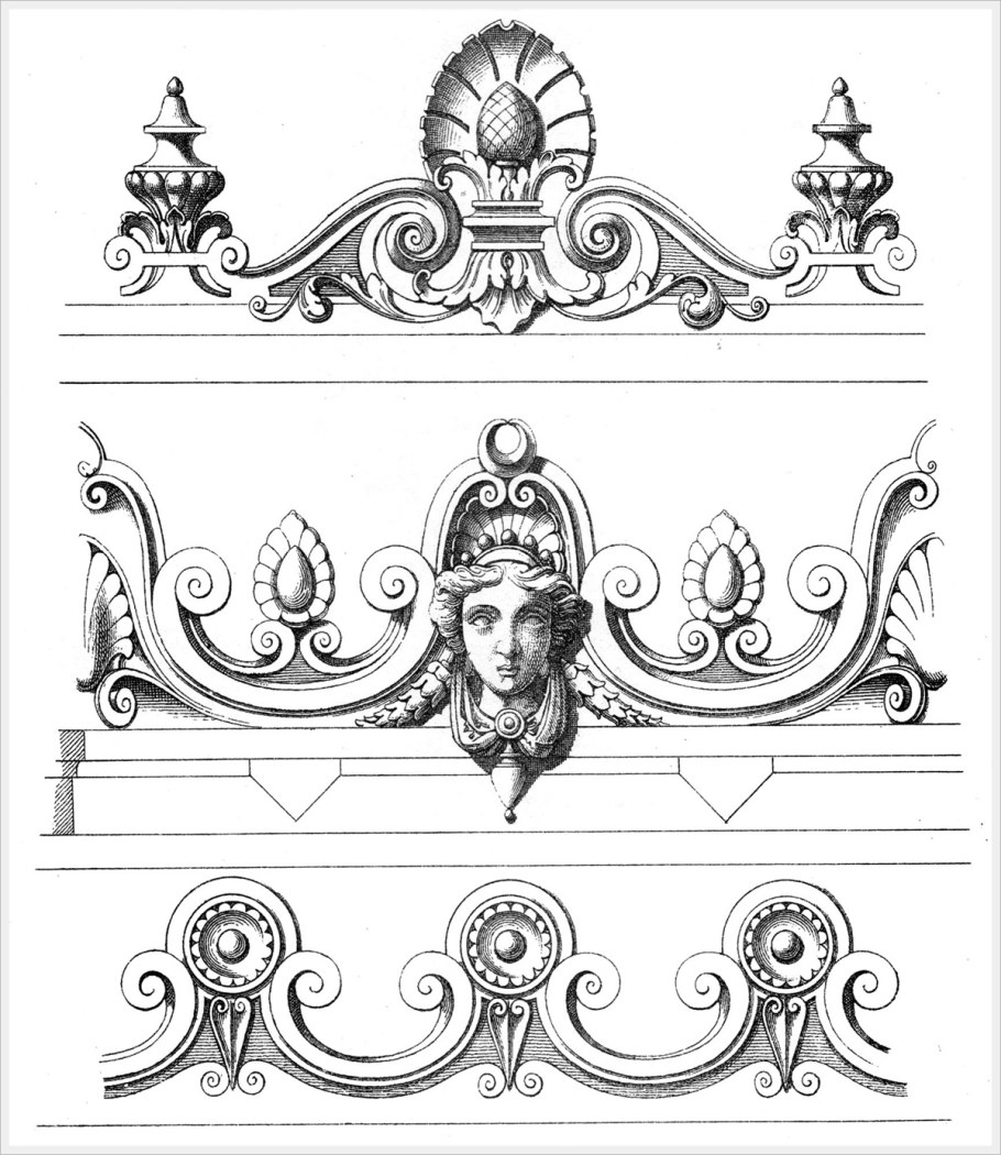 Венок архитектурная деталь