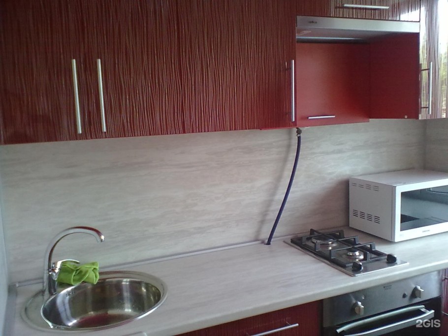 Красно черная кухня