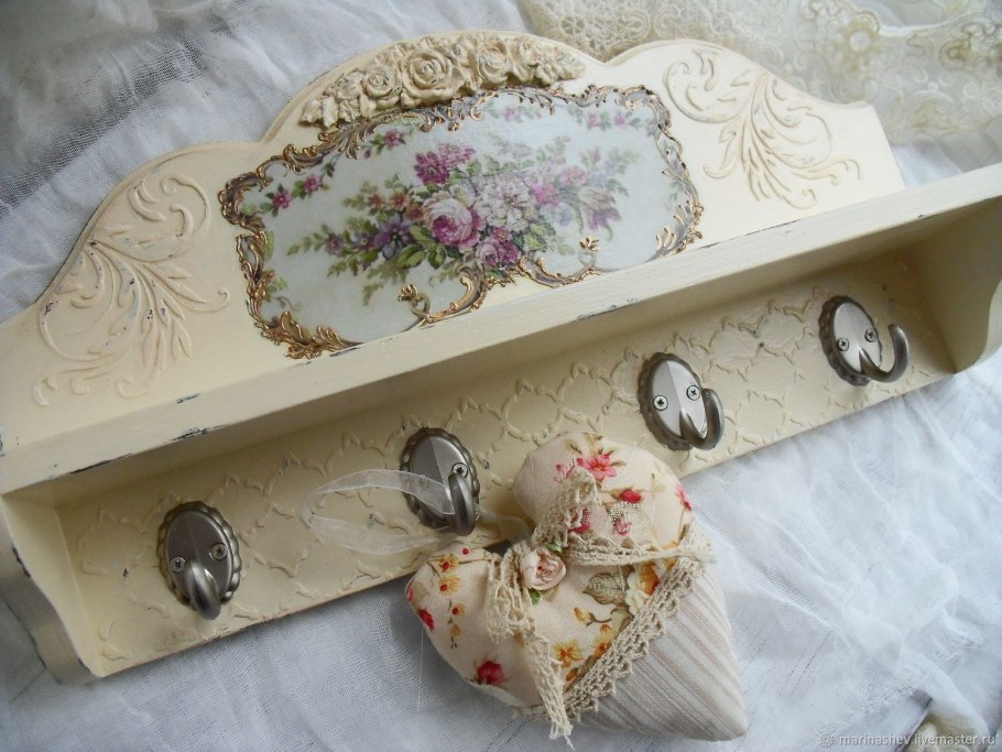 Ключница настенная декупаж