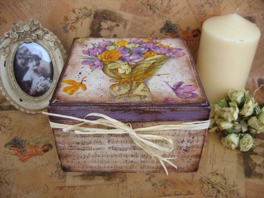 Подарочная коробка в стиле Прованс