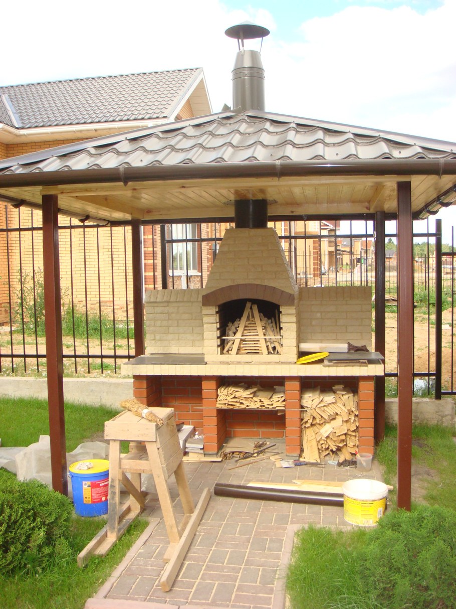 Барбекю комплекс с беседкой