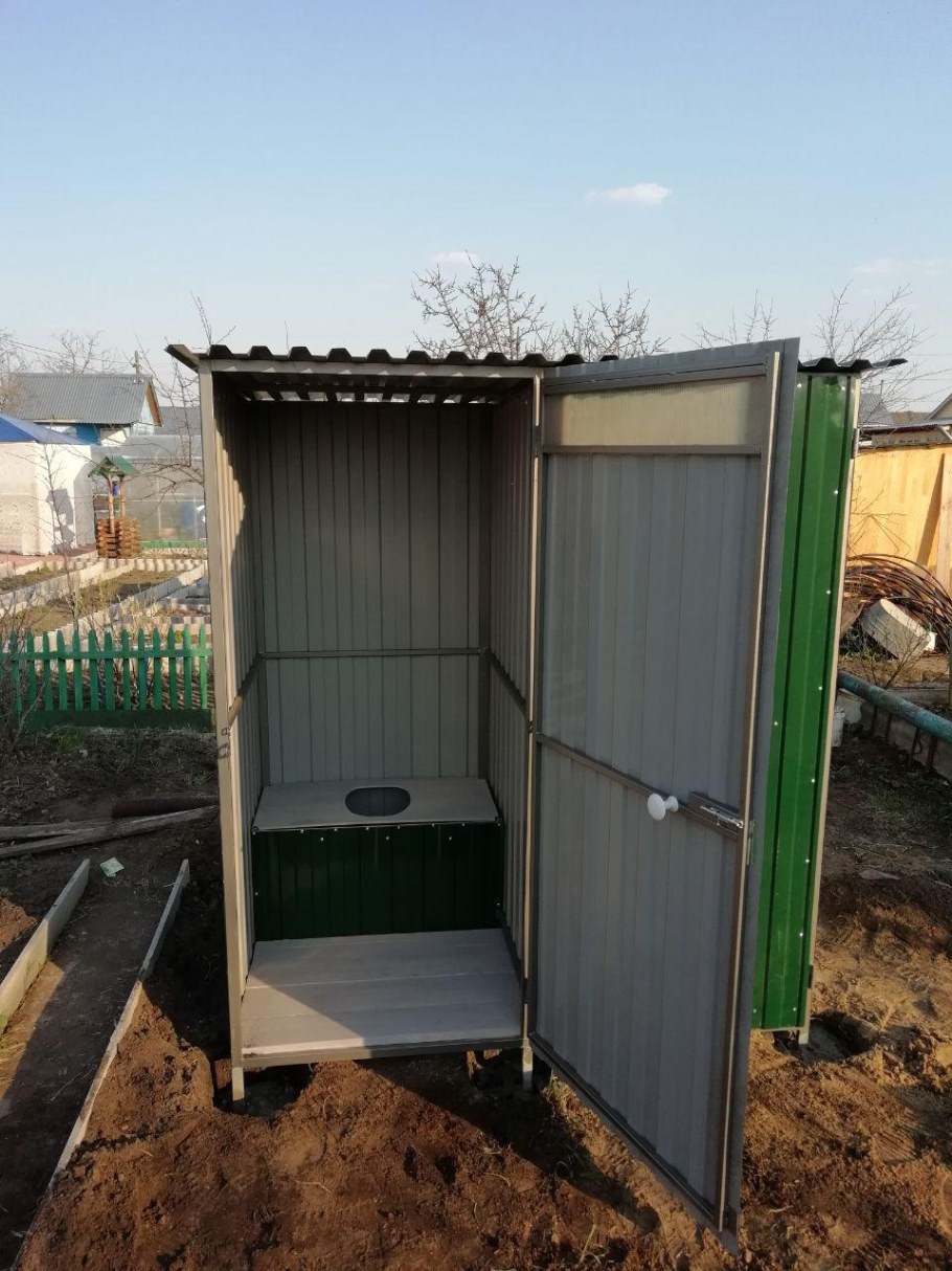 Туалет с хозблоком для дачи