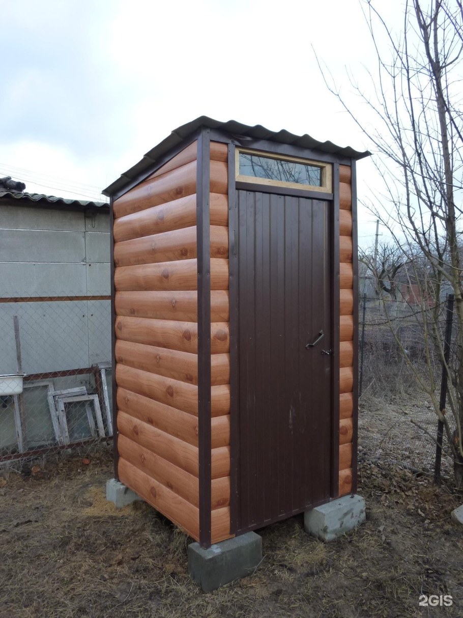 Дачный туалет из металла