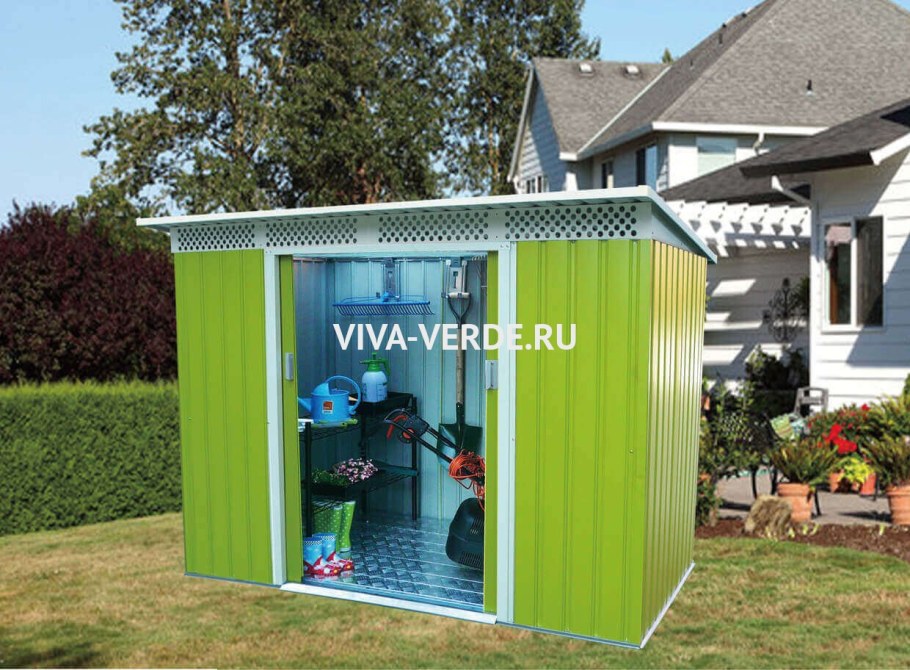 Металлический сарай Greenstorage Белла b 267х117