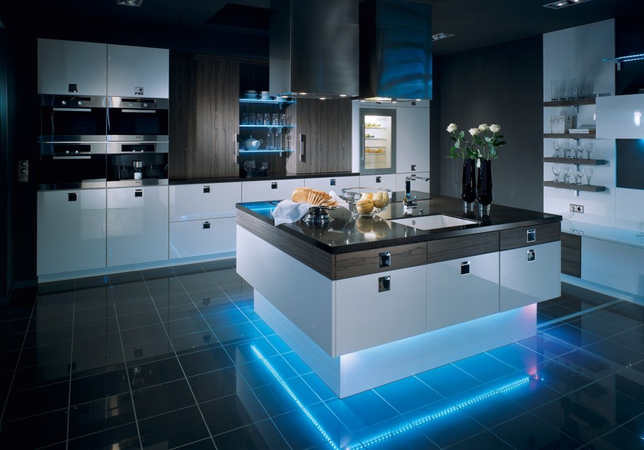 Освещение кухонной зоны