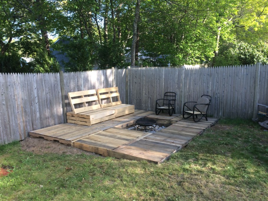 Настил из старых досок