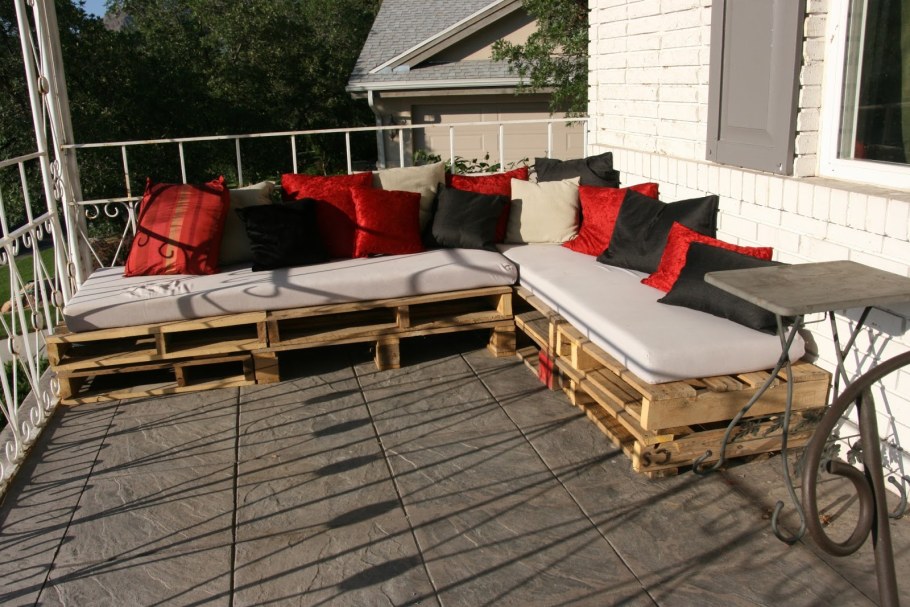 Настил из поддонов