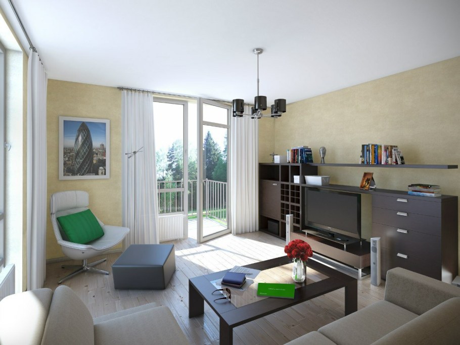 Интерьер однокомнатной квартиры по реновации