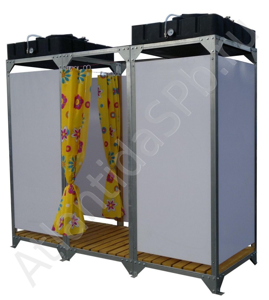 Душевая кабина лето бак 120л с ТЭНОМ С обшивкой