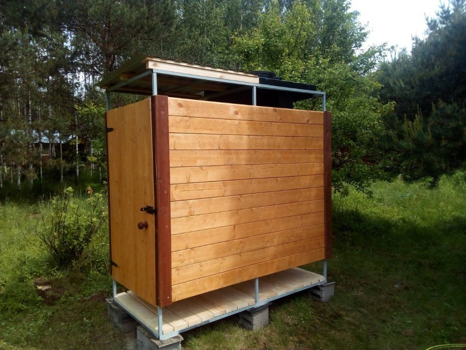 Летний душ для дачи с подогревом Ариэль 09ард-б250 Люкс