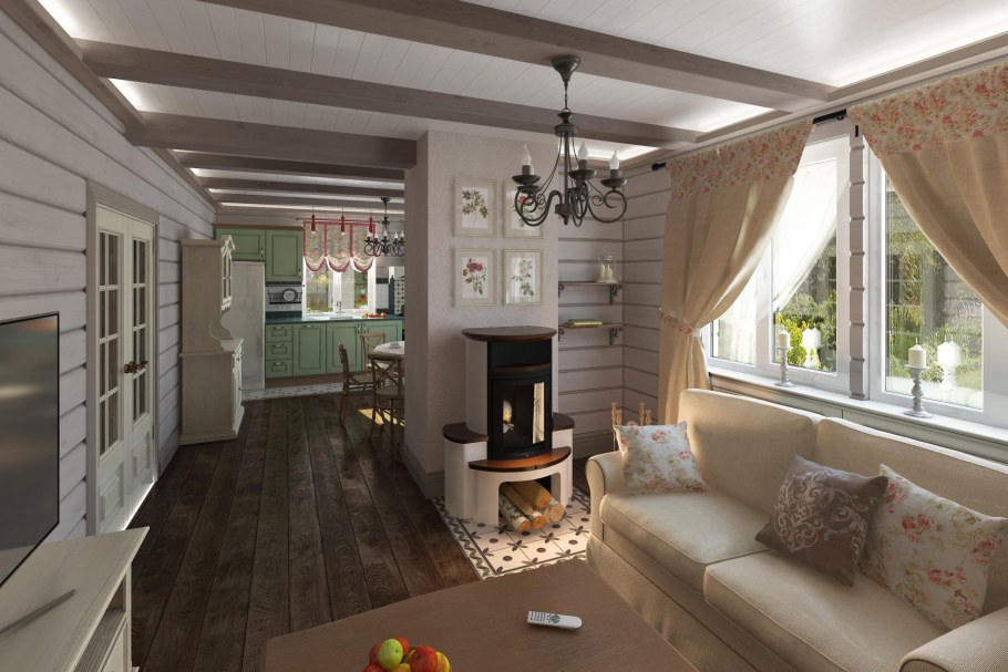 Интерьер дачи