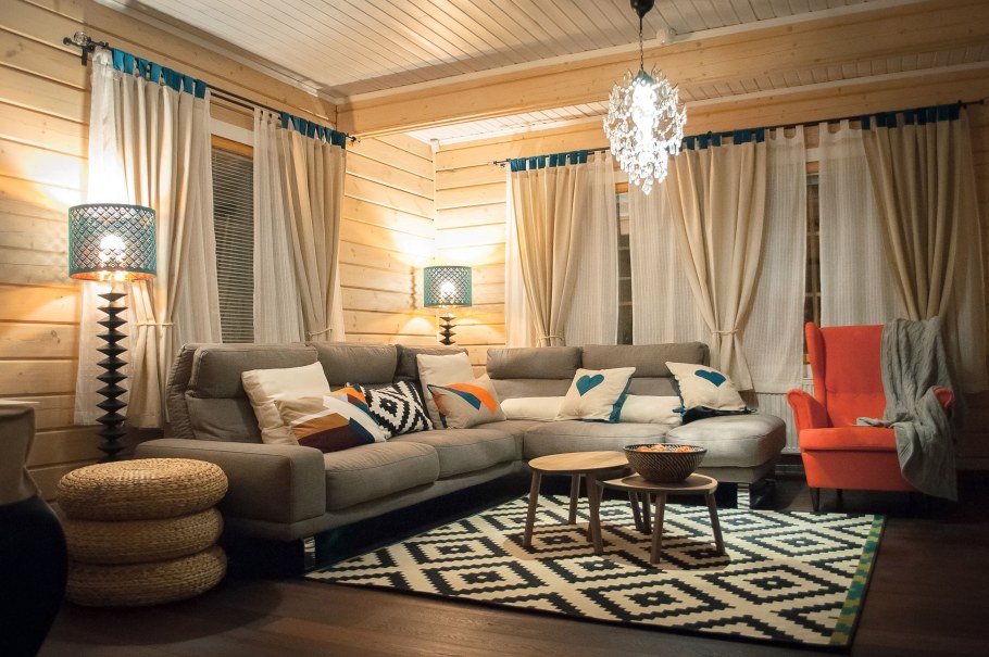 Интерьеры небольших деревянных домов