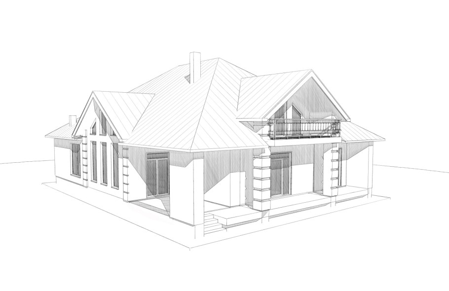 Чертеж квартиры архикад
