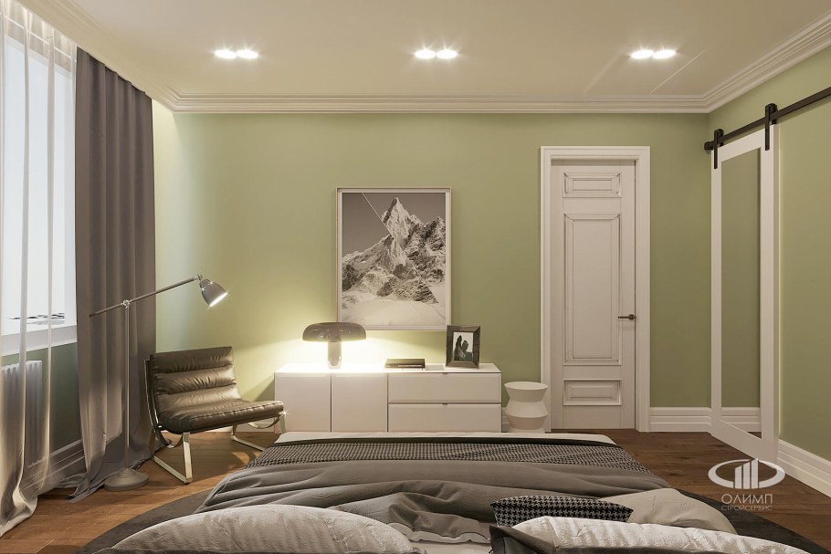 Мятная мебель в интерьере