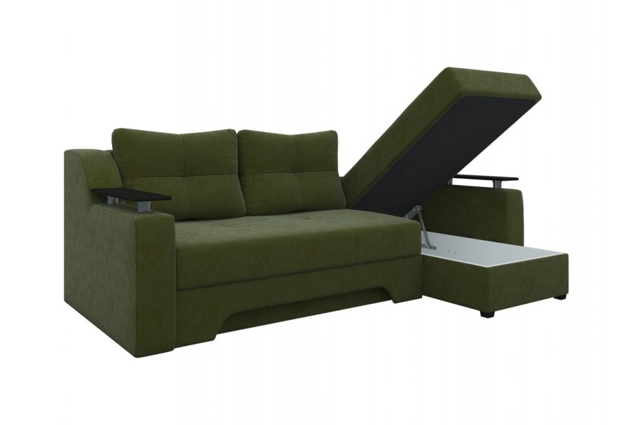 Угловой диван Атлантис черный