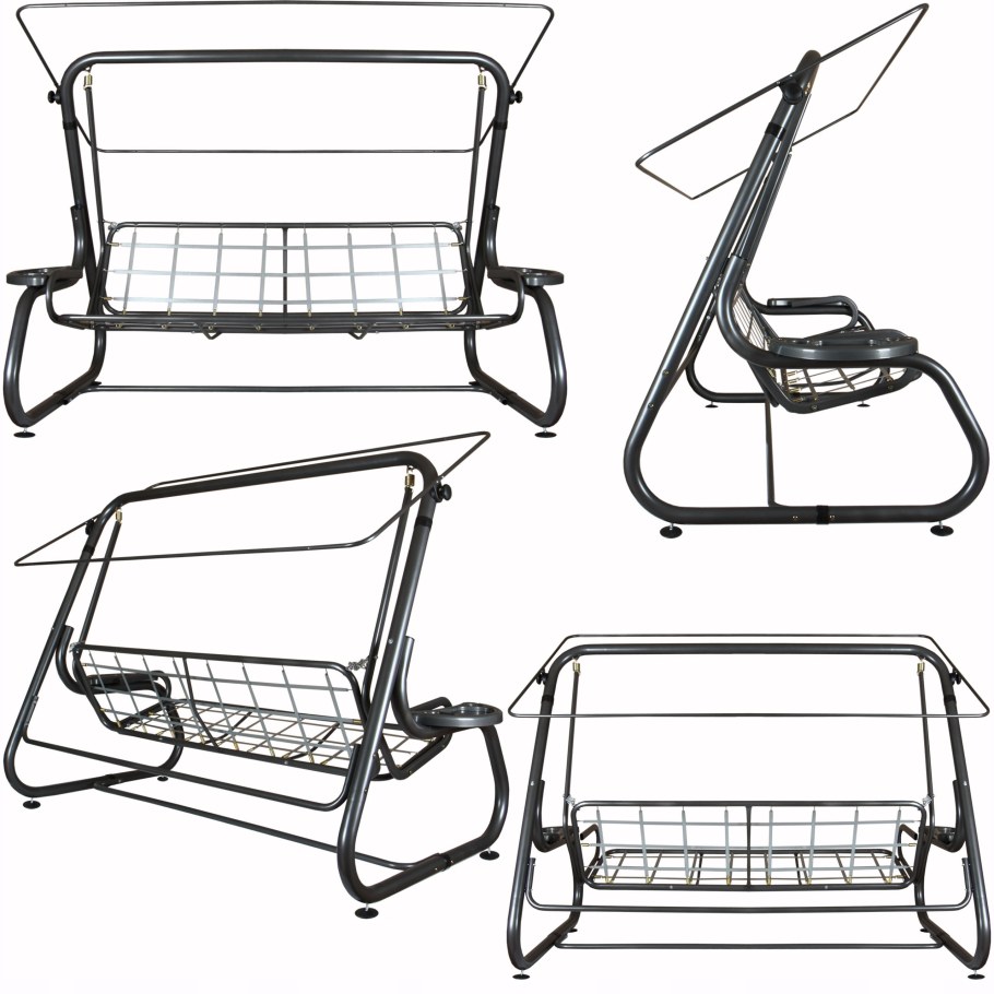 Качели кованые из проф трубы