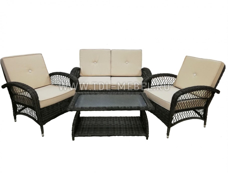 Набор мебели Ракушка арт.sfs088 коричневый, бежевый "Garden story"