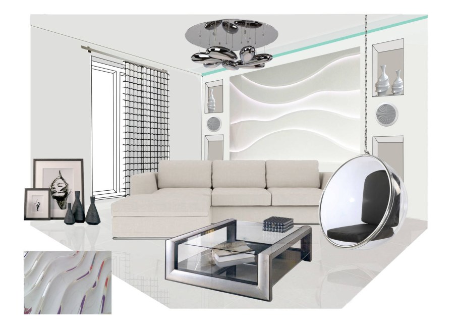 Коллаж интерьера Минимализм