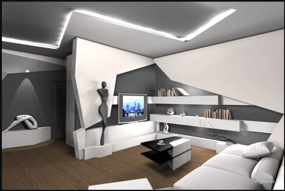 Футуристический стиль в интерьере