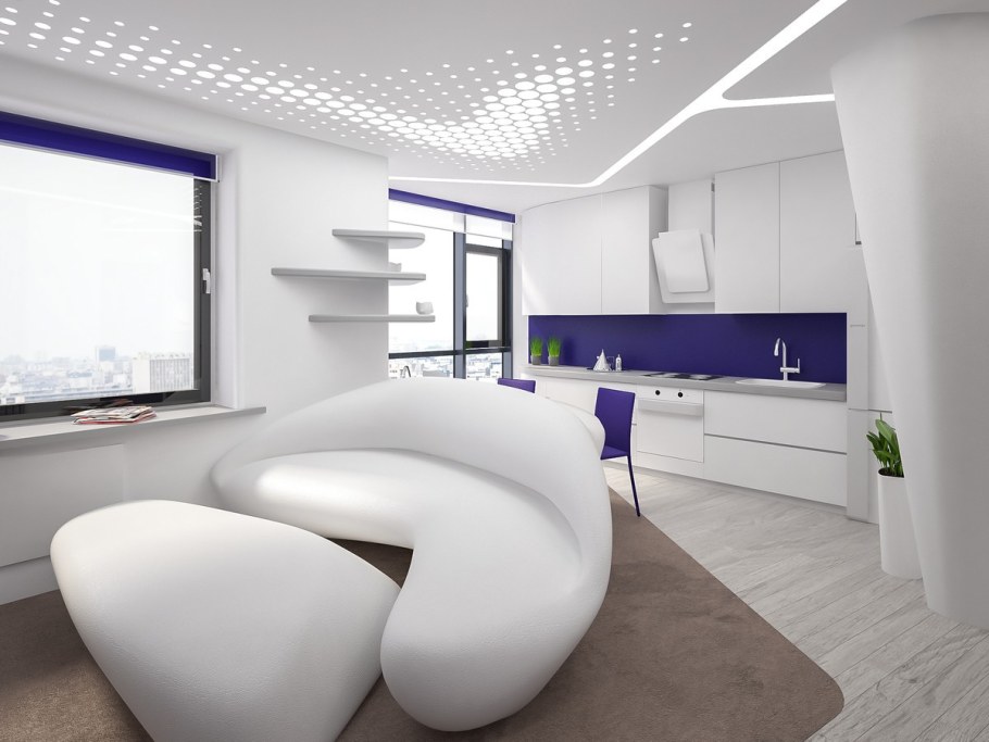 Студия в стиле Хай тек