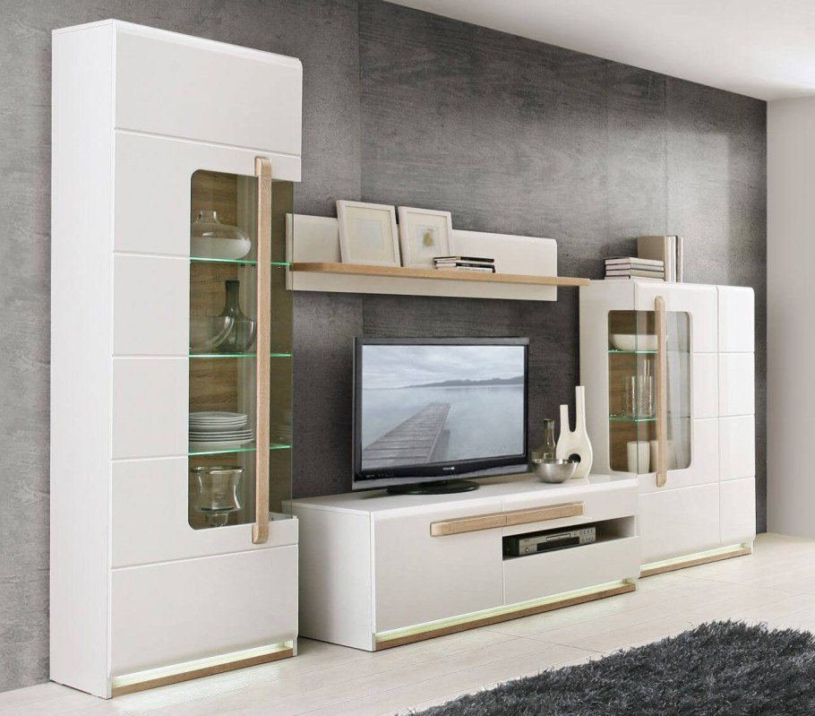 Гостиная Квадро черный глянец