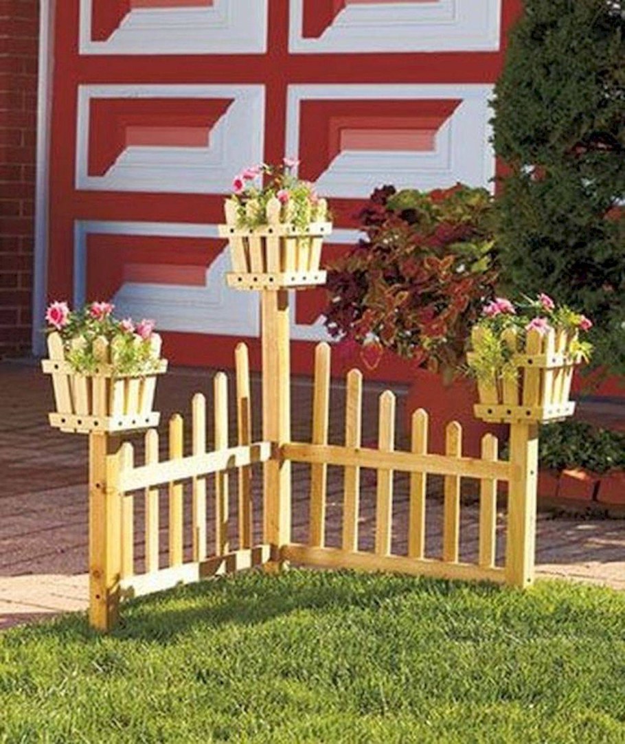 Деревянные ограждения для клумб