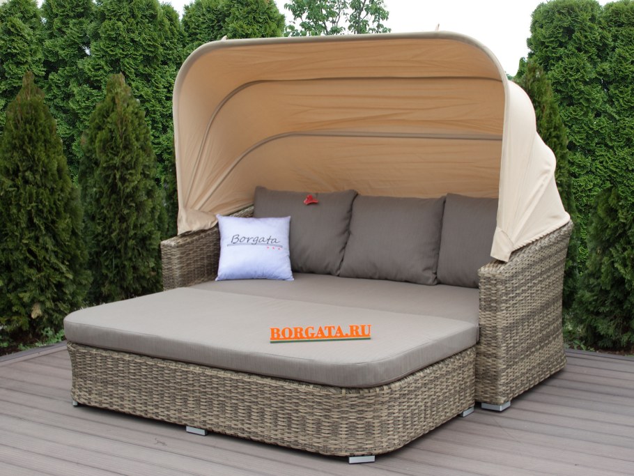 Садовый шезлонг из искусственного ротанга Sundays YLS-013