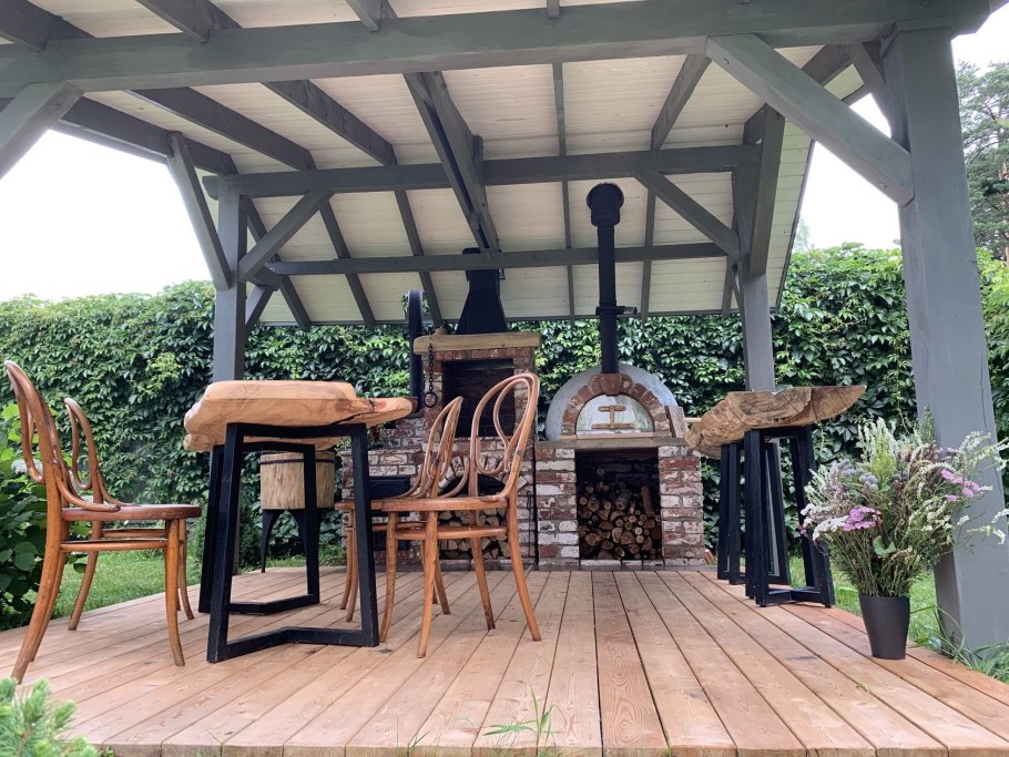 Печь-барбекю"Дачная Кантри"