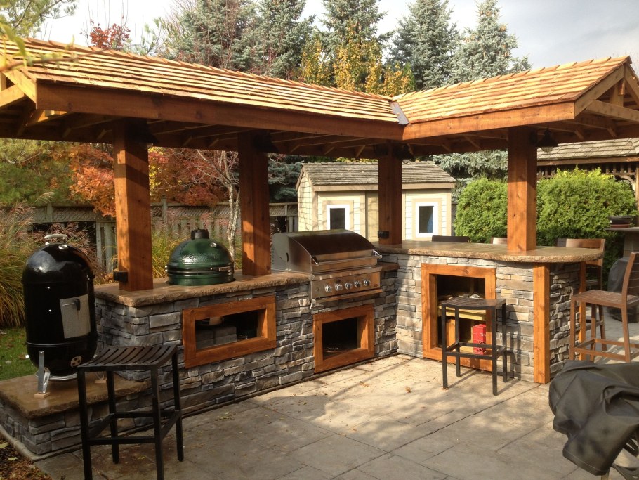 Фазенда террасы беседки барбекю