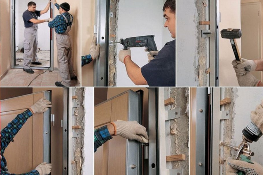 Монтаж межкомнатных дверей