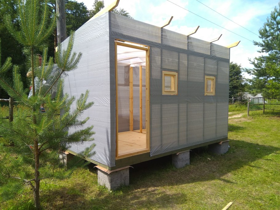 Каркасная мини баня
