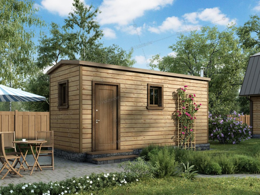 Мини баня на участке