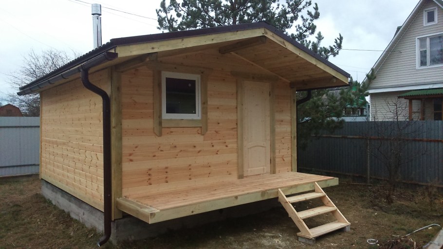Бюджетная каркасная баня
