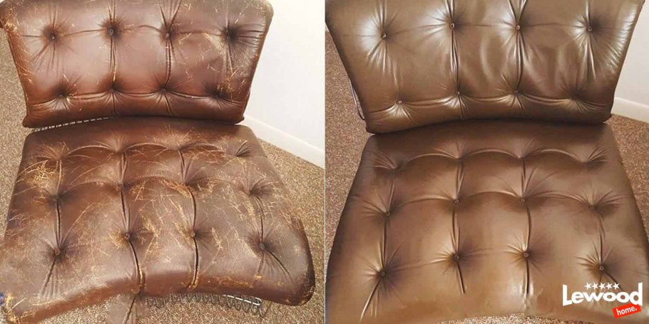 Обтяжка стульев экокожей