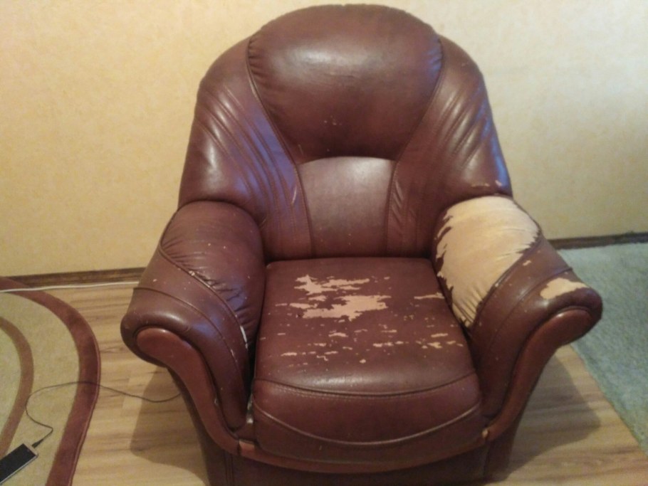 Перетяжка стульев до и после