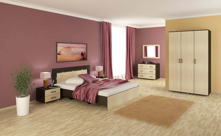 Евромебель спальня Скарлет-2 венге