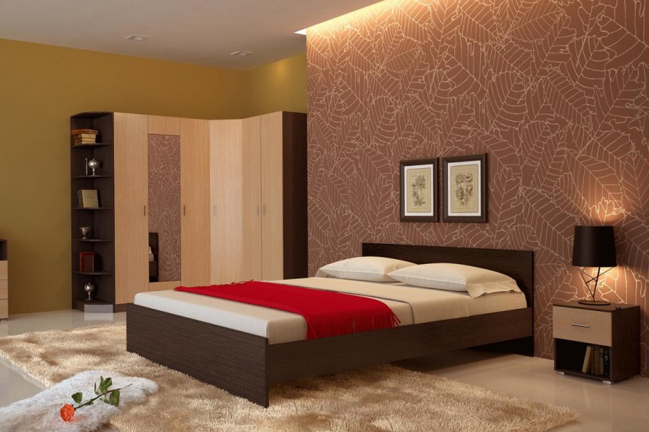 Венге и молочный дуб в интерьере