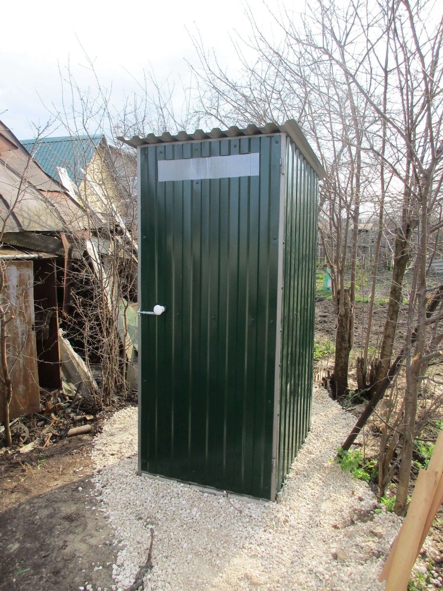 Туалет из профнастила