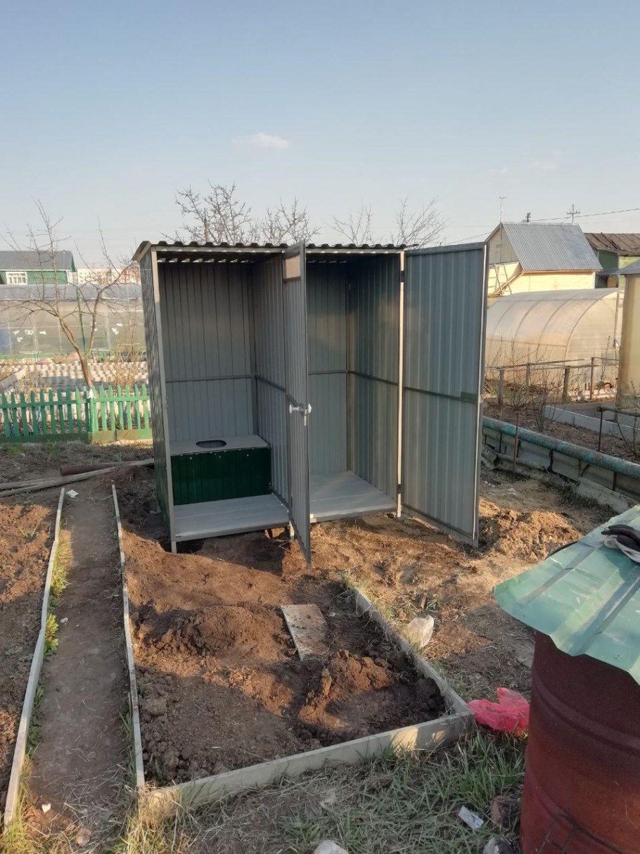 Дачный душ из шифера